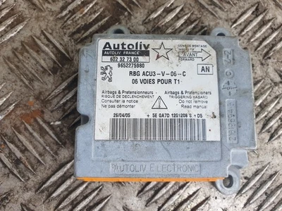 PEUGEOT 206 1999 - 2007 AIRBAG CONTROL MODULE 9652275980 - Image 1 of 4