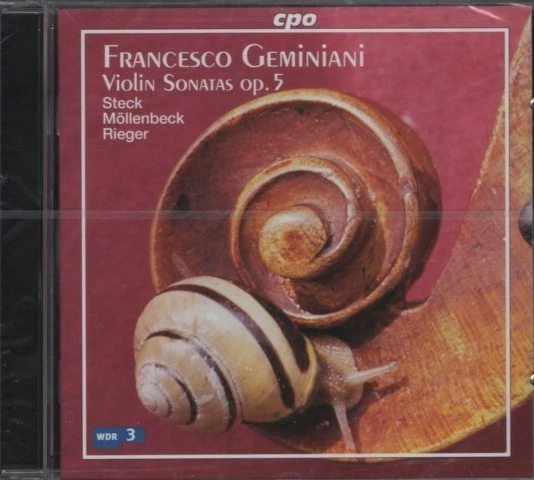 Geminiani: Violin Sonatas op. 5 - Anton Steck - CPO - neu/OVP - Bild 1 von 2