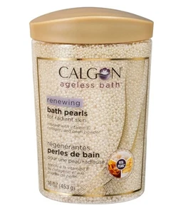 Calgon Ageless Bath Renewing Bath Pearls with Vitamin E & Pearl Powder 16 Ounce - Picture 1 of 8