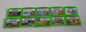 Total 10 Leap Frog Leap Pad Explorer Learning Game Cartridge Tangled Cars 2 Etc. - Picture 1 of 2