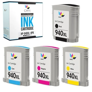 CMYi 4PK 940XL Ink Cartridges for HP OfficeJet Pro 8500A - A909g A910g A910n - Picture 1 of 7