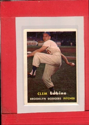 1957 Topps #53 Clem Labine EX Excellent Dodgers ID:65822 - Image 1 of 2