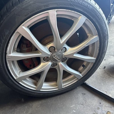 12-17 Audi A6 A6 Quattro S6 Alloy Wheel Rim Disc Chrome 8.0x18H2ET39 18'' Oem - Image 1 of 4