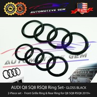 Original Audi RSQ8 Schriftzug Kühlergrill Tuning Emblem Exclusive Black Edition Original Audi RSQ8 Schriftzug Kühlergrill Tuning Emblem Exclusive Black Edition