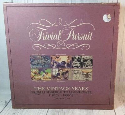 Vintage 1989 TRIVIAL PURSUIT THE YEARS 1920s - 1950s /NEW OPEN BOX - Image 1 of 4