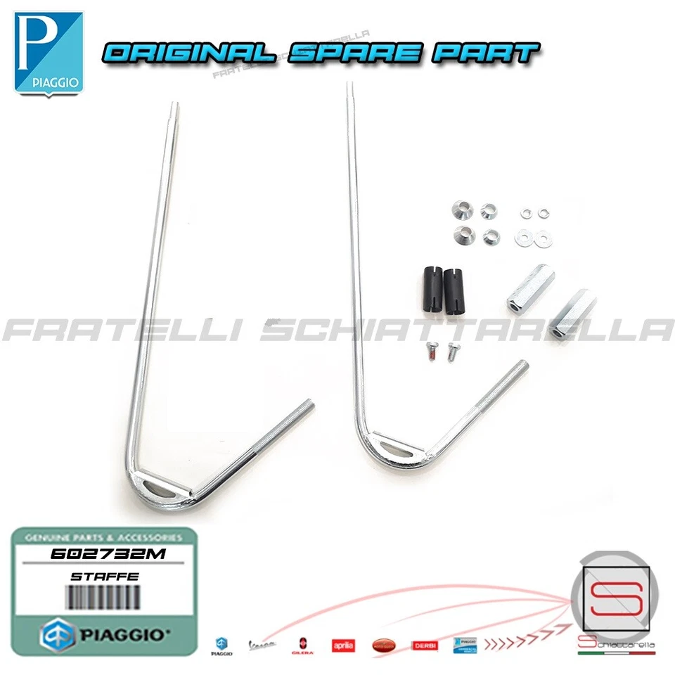 Kit Attacchi Staffe Parabrezza Originale Piaggio Vespa GTS fino al 2016 602732M - Immagine 1 di 1