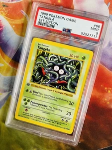 Pokemon PSA 9 MINT Tangela 1st Edition Shadowless Base Set Card 66/102 - Picture 1 of 3