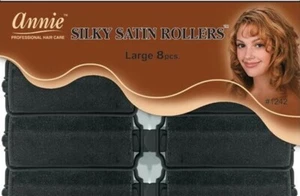 Annie Silky Satin Rollers (LG) 1 1/4" 8CT - Picture 1 of 1