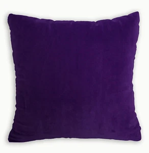 Mf50a Purple Plain Smooth Silky Soft Velvet Cushion Cover/Pillow Case Custom Siz - Picture 1 of 7