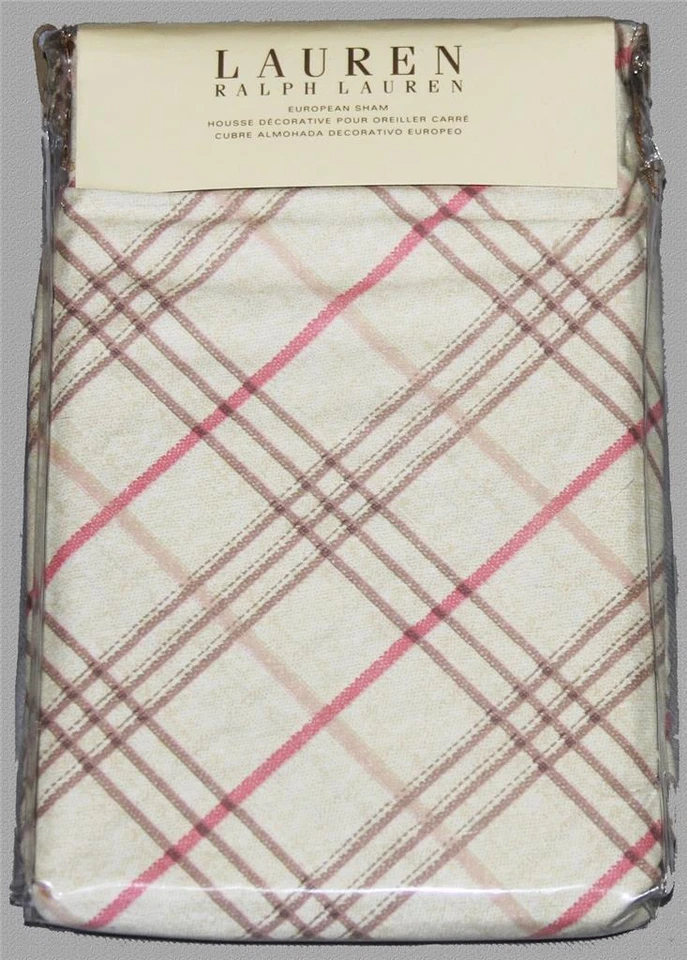 Ralph Lauren MARGATE MEWS Cuadros 26" x 26" Tostado Coral Caqui Euro Falsa Nuevo en Paquete $100 Foto 1 de 1