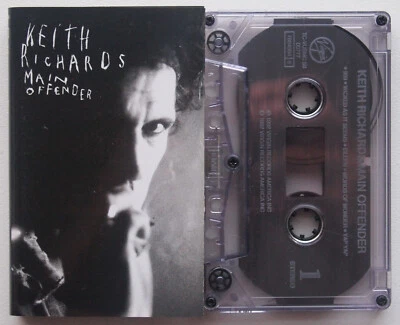KEITH RICHARDS - MAIN OFFENDER (VIRGIN TCVUSMC59) 1992 CASSETTE TAPE SINGAPORE? - Image 1 of 3