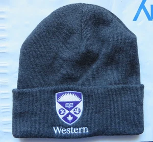 Western University Beanie Cap Hat adjustable beanie - Picture 1 of 3