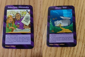 2 Illuminati New World Order NWO Card Game MIDAS MILL & PRINCIPIA DISCORDIA 