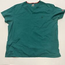 Dickies Adults Green Work Scub Short Sleeve Top Size 2XL