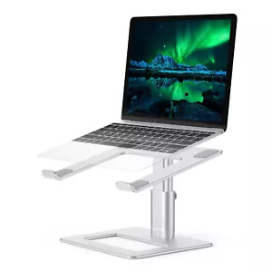 Laptop Stand Adjustable Computer Stand for Desk Ergonomic Aluminum Holder 10-16" - Picture 1 of 32