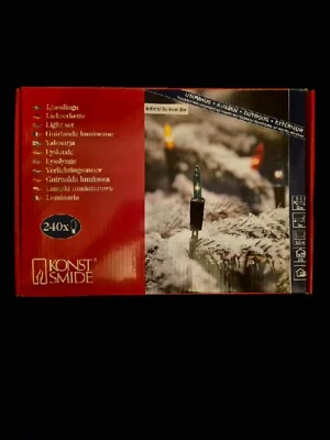 KonstSmide Fairy Lights / 240 Multi Coloured Bulb Traditional Christmas Style