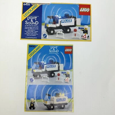 1986 Lego Legoland 6450 Mobile Police Truck Light & Sound System NUR HANDBUCH - Bild 1 von 4