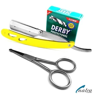 Rasiermesser + 100 DERBY Professional Rasierklingen Rasierer Rasur Razor - Picture 1 of 11