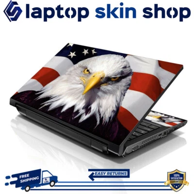 Laptop Skin Sticker Notebook Decal Cover USA Eagle for Dell Apple Asus 13" -16" - Image 1 of 4