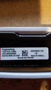 Yongxinsheng PC3 12800 8GB Memory RAM DDR3 - Picture 1 of 1