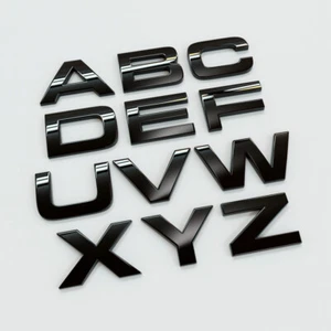 HAWKE SINGLE 3D GLOSS Black Letter Lettering Badge fits Range Rover Velar - Picture 1 of 2