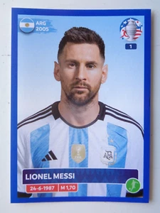 PEGATINA LIONEL MESSI Arg 19 2024 PANINI Copa América EE. UU. AZUL PARALELO NUEVO - Imagen 1 de 1