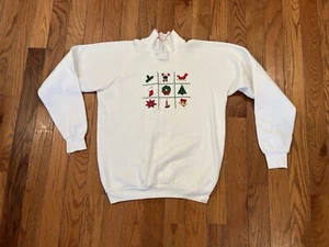 Maglione vintage anni 80 Bonworth nonna brutto Natale nonna felpa grande - Foto 1 di 10