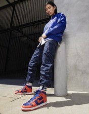 Nike Dunk HI Retro - “Syracuse ” Mens Size 11.5 (DD1399-800) Navy Orange Knicks