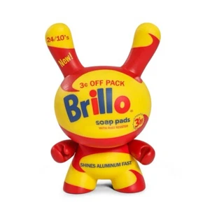 ANDY WARHOL 8" MASTERPIECE VINYL YELLOW BRILLO BOX DUNNY NIB *ONLY 300 MADE* - Picture 1 of 12