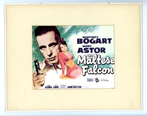 THE MALTESE FALCON MINI POSTER and CARDBOARD FRAME  With Stick-Up On The Back - Picture 1 of 1