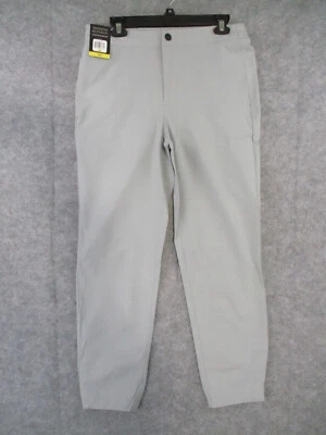 Banana Republic Tech Hybrid Pants Mens 32 Grey Elastic Waist Ankle 32x30 - Image 1 of 4