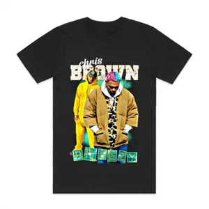 CUSTOM T SHIRT CHRIS BROWN RAPPER MUSIC HIP HOP R&B VINTAGE TEE ARTIST POP - Bild 1 von 3