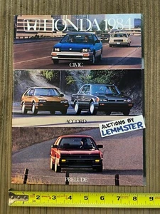 Brochure catalogo auto Honda Civic Wagon berlina Hatchback Accord Prelude CRX 1984 - Foto 1 di 5