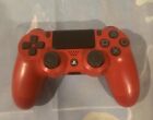 Sony Dualshock Ps4 Magma Red Controller Very Good