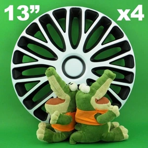 Radkappen 13" Mugello ★ 4 Stück ★ WEISS+SCHWARZ für DAEWO Lanos Matiz Nexia - Bild 1 von 1