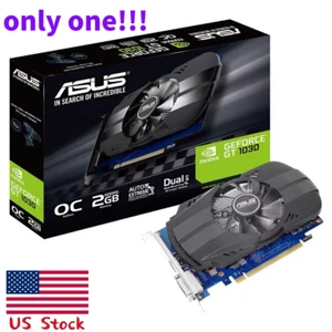 ASUS NVIDIA GeForce GT 1030 Phoenix Fan OC Edition Graphics Card PH-GT1030-O2G - Picture 1 of 9