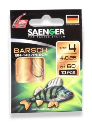 SÄNGER TTS Sänger Carbon Steel Barschhake, Vorfachhaken, Angelhaken, Barsch, Raubfisch Top