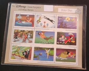 NEW The Disney Classic Fairytales Peter Pan & Snow White Postage Stamps. - Picture 1 of 4