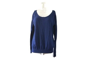Sandro Paris Blue Ribbons Pullover Sweater Cotton-Blend - Imagen 1 de 5