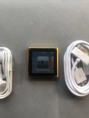 ipod nano 6th generation 16gb orange Very Nice. New Battery. NEW SCREEN - Image 1 of 4