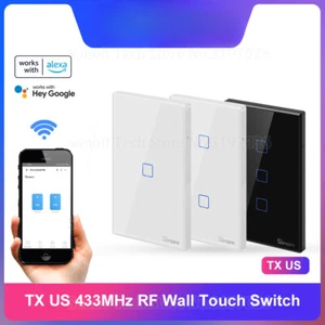 Interruttore Smart da Parete 433Mhz RF Telecomando Wi-Fi Touch Switch eWeLink APP Funziona - Foto 1 di 29