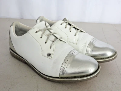 G/Fore - Puntera Gallivanter - Zapatos de golf para mujer - Blanco plateado - Talla 9,5 Foto 1 de 4