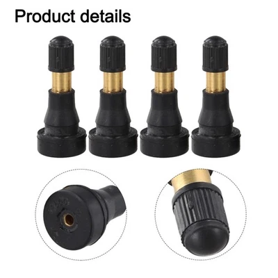 Practical To Use Tire Valve Stem Black + Gold 45 X 18.5mm High Pressure - Image 1 of 4