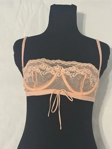 La Perla Glamour Dolce Vita Collection Sheer Lace Underwire Bra Embroidered 34 B - Picture 1 of 11