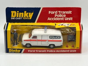 Dinky 269 Ford Transit Police Accident Unit with signs and cones + box +FREE P&P - Picture 1 of 17