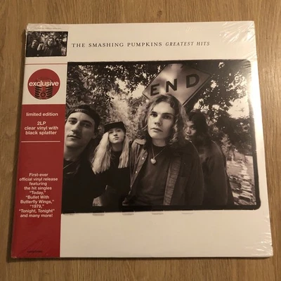 SMASHING PUMPKINS Greatest Hits vinyl Double LP record Clear Black Splatter 2x12 - Image 1 of 2
