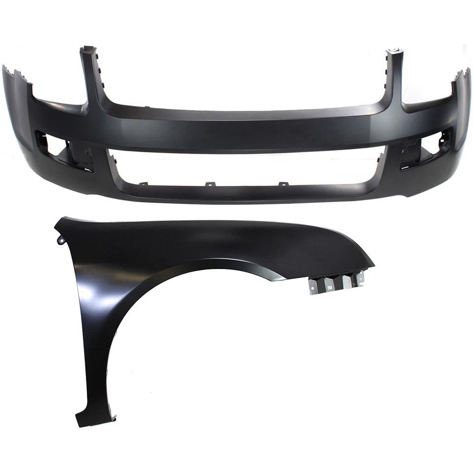 Front Bumper Cover and Right Fender Kit For 2006-2009 Ford Fusion Primed 2Pc - Image 1 of 4