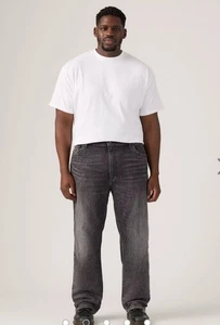 Levi’s 559 Relaxed Straight Stretch Men’s Jeans 38x36 Big & Tall Grey Wash - Picture 1 of 8