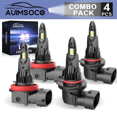 Faros LED 4x Combo haz alto/bajo Xeno blanco para Nissan Altima 2019-2021 Foto 1 de 4