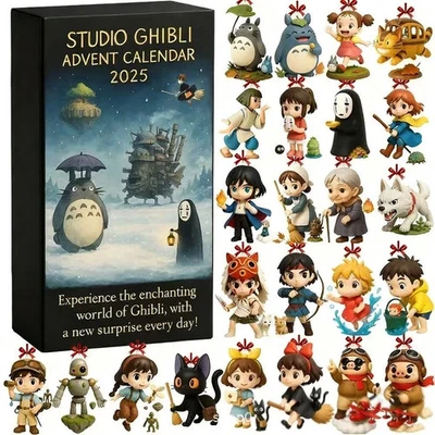 24X Studio Ghibli Adventskalender Mein Nachbar Totoro Figur Sammeln Spielzeug  - Bild 1 von 3